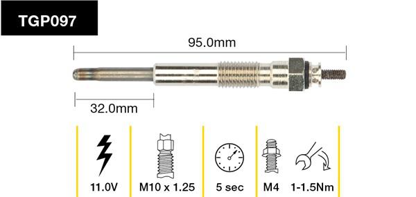 Tridon Glow Plug TGP097