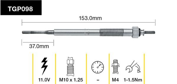 Tridon Glow Plug TGP098