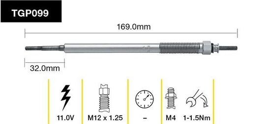 Tridon Glow Plug TGP099