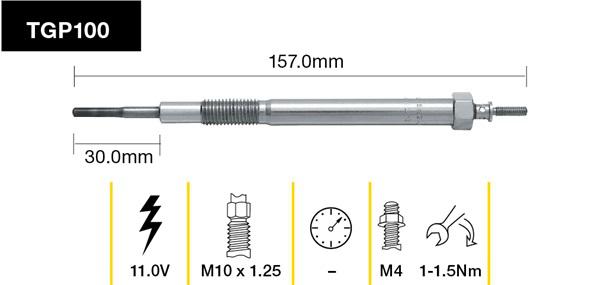 Tridon Glow Plug TGP100