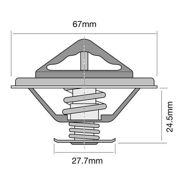 Tridon Thermostat (High Flow) TT249-170