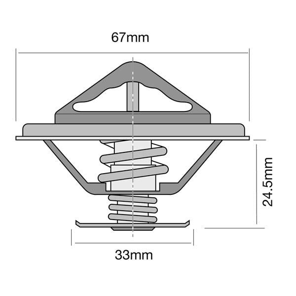 Tridon Thermostat (High Flow) TT273-180