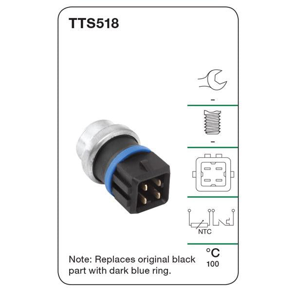Tridon Water Temp Switch (Warning Light & Gauge) TTS518