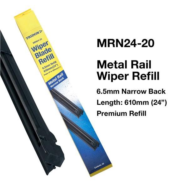 Tridon Wiper Refill Refill Narrow Back 6.5mm x 610mm 50 Pack MRN24-50