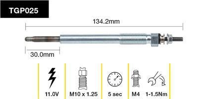 Tridon Glow Plug TGP025
