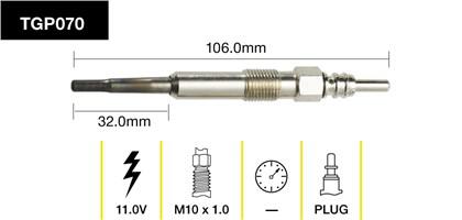 Tridon Glow Plug TGP070