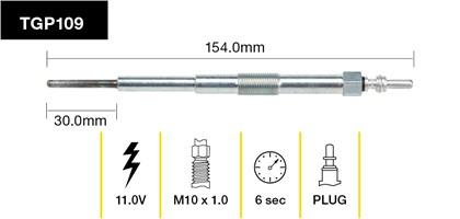 Tridon Glow Plug TGP109