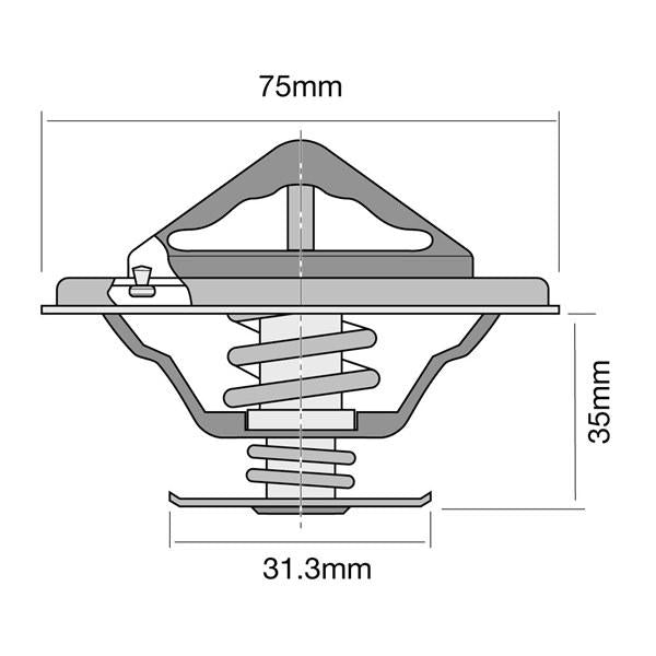 Tridon Thermostat Boxed TT8039-180P