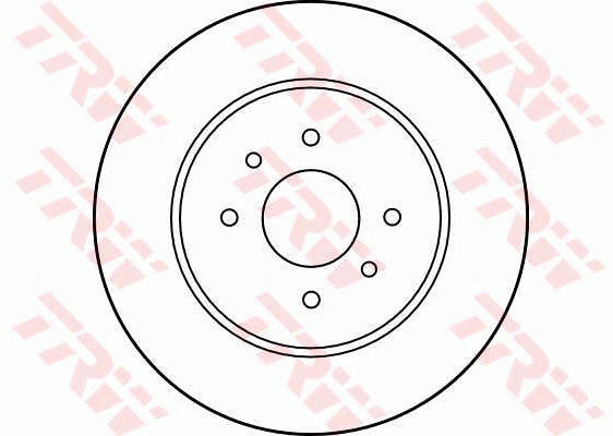 TRW Brake Rotor Single 265mm Rear DF1030S