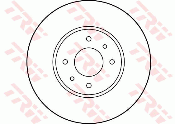 TRW Brake Rotor Single 262.3mm Front DF1032S