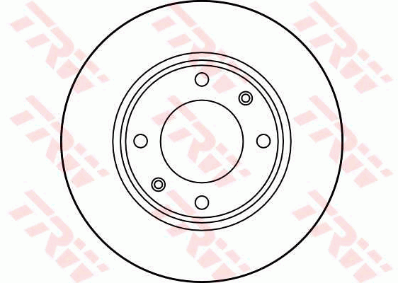 TRW Brake Rotor Single 247mm Front DF1221S