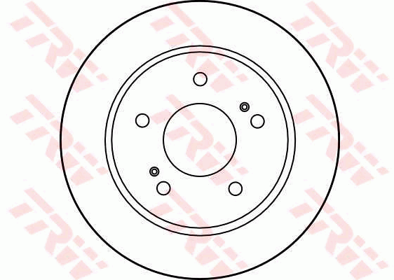 TRW Brake Rotor 258mm Rear DF1406S