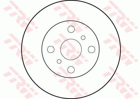 TRW Brake Rotor 238mm Front DF1409S