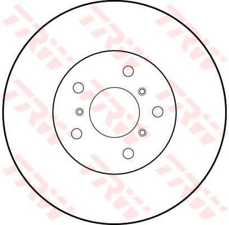 TRW Brake Rotor 255mm Front DF1417S
