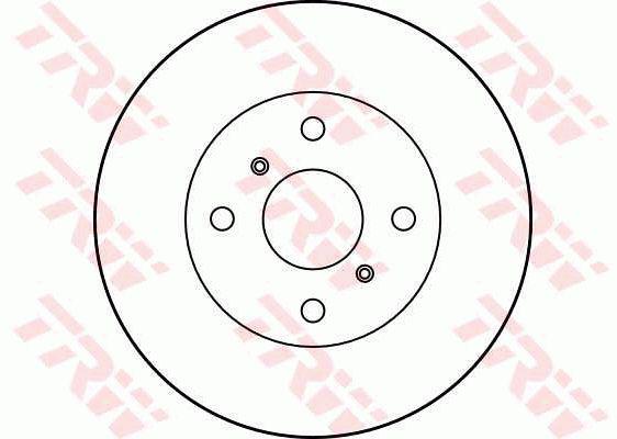 TRW Brake Rotor 238mm Front DF1423S