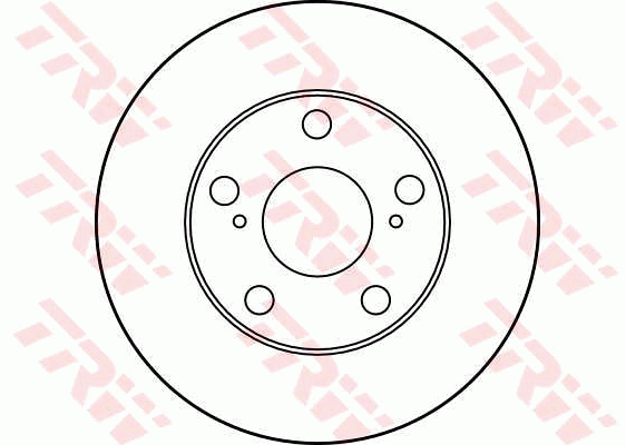TRW Brake Rotor 255mm Front DF1430S