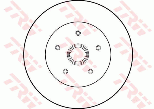 TRW Brake Rotor 278mm Front DF1524S