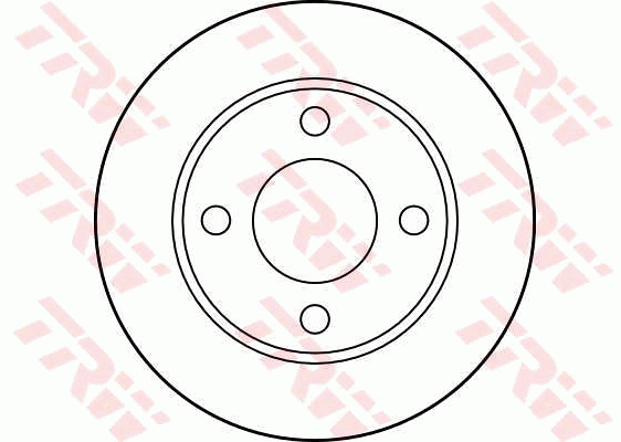 TRW Brake Rotor Single 245mm Rear DF1526S