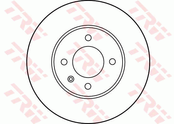 TRW Brake Rotor Single 256mm Front DF1533S