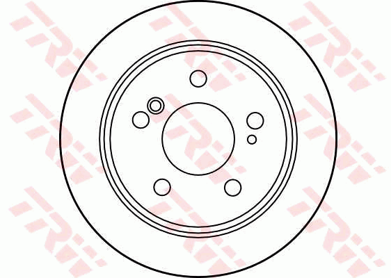 TRW Brake Rotor Single 258mm Rear DF1583S