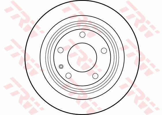 TRW Brake Rotor Single 300mm Rear DF1591S