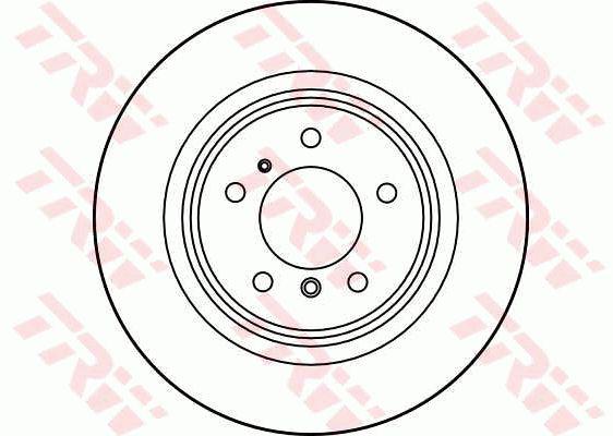 TRW Brake Rotor 324mm Rear DF1597S