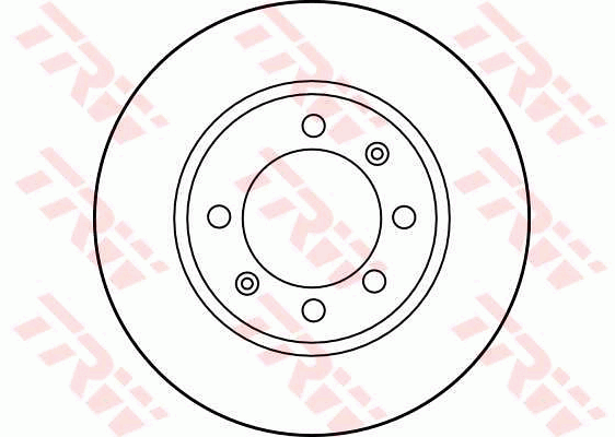 TRW Brake Rotor Single 269mm Rear DF1666S
