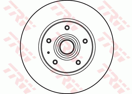 TRW Brake Rotor 262mm Front DF1683S