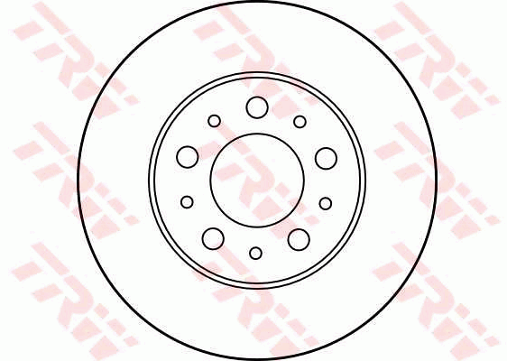 TRW Brake Rotor Single 263mm Front DF1689S