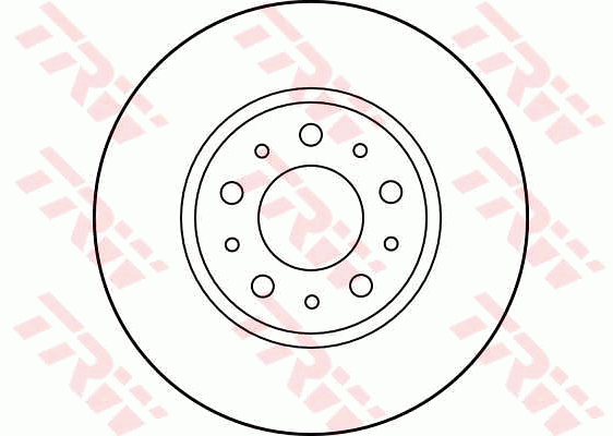 TRW Brake Rotor Single 280mm Front DF1697S