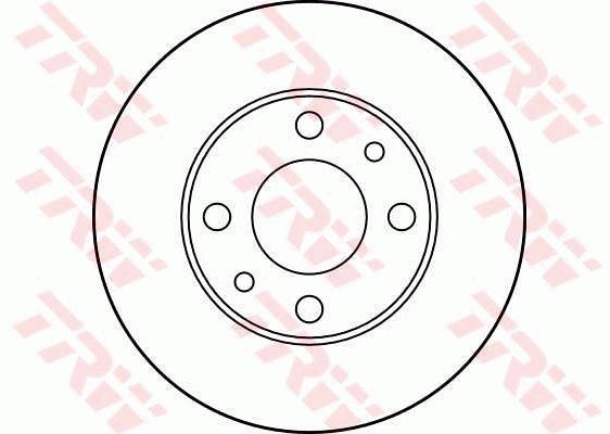 TRW Brake Rotor Pair 227.5mm Front DF1721S