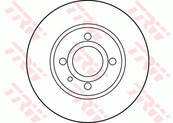 TRW Brake Rotor Single 239mm Front DF1734S