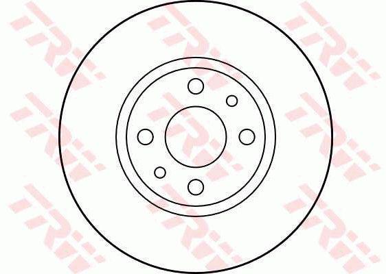 TRW Brake Rotor 251.5mm Rear DF1790S