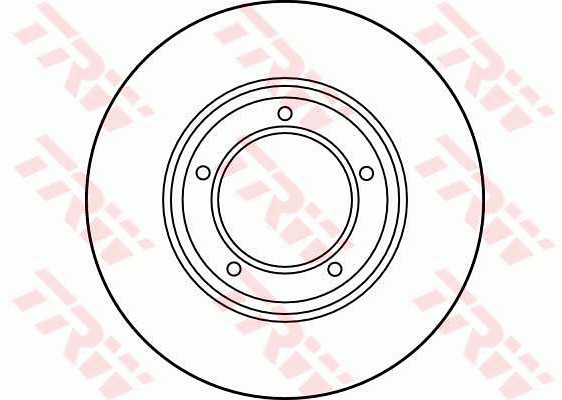 TRW Brake Rotor Single 298.5mm Front DF1803S