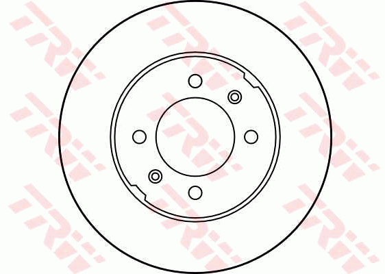 TRW Brake Rotor Single 240.5mm Front DF1829S