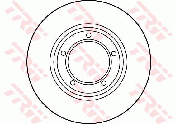 TRW Brake Rotor Single 298.5mm Front DF1833S