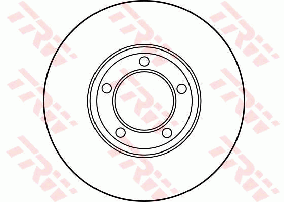 TRW Brake Rotor Single 284mm Front DF1872S