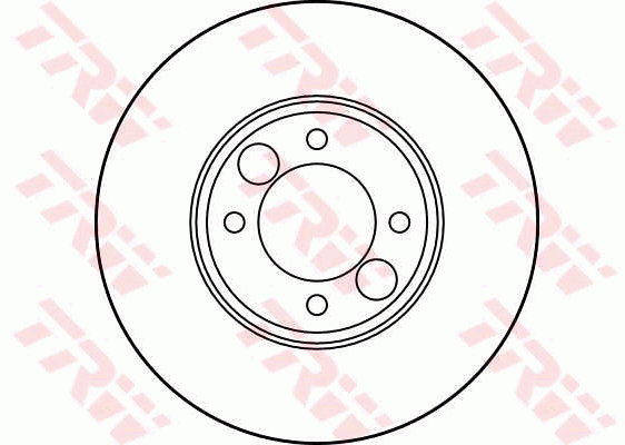 TRW Brake Rotor Single 264mm Rear DF1874S
