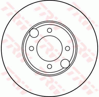 TRW Brake Rotor Single 264mm Rear DF1878S