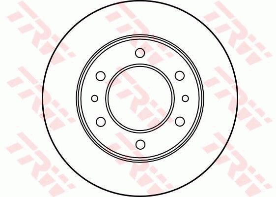 TRW Brake Rotor 302mm Front DF1920S