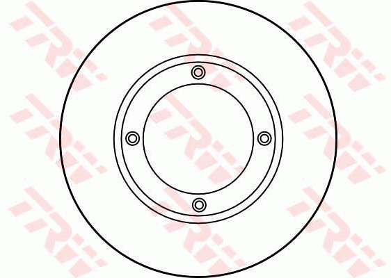 TRW Brake Rotor Single 215.2mm Front DF1925S