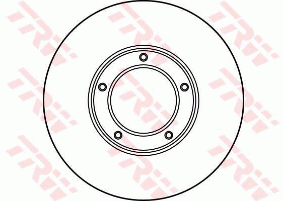 TRW Brake Rotor 257mm Front DF1927S