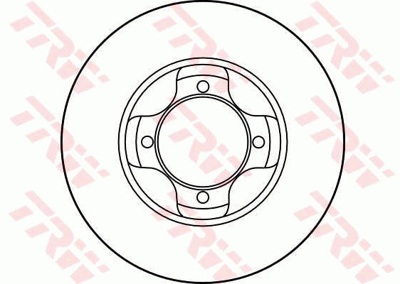 TRW Brake Rotor 238mm Front DF1964S