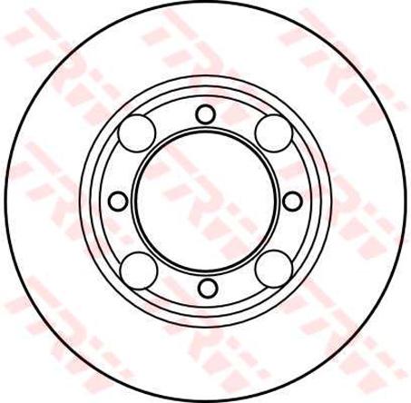 TRW Brake Rotor 243mm Front DF1997S