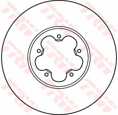TRW Brake Rotor 300mm Front DF2390S