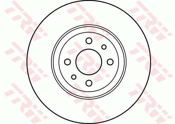 TRW Brake Rotor Single 284mm Front DF2566S