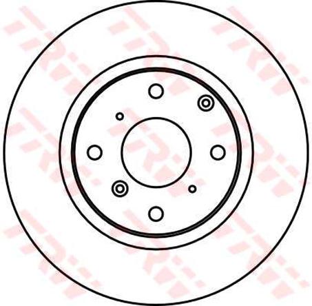 TRW Brake Rotor 282mm Front DF2573S