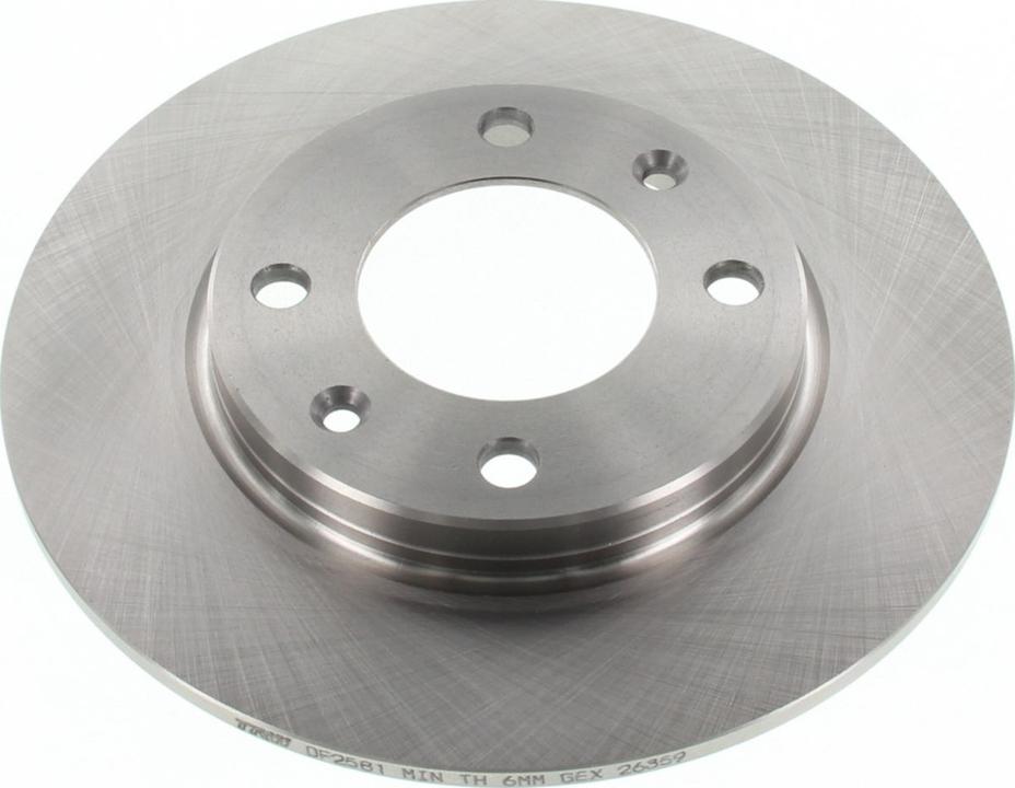 TRW Brake Rotor 247mm Rear DF2581S