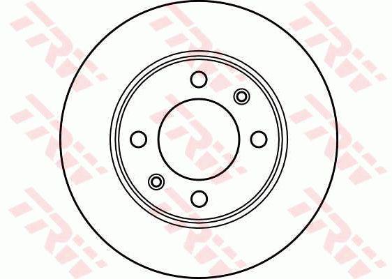 TRW Brake Rotor 247mm Rear DF2581S