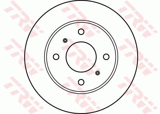 TRW Brake Rotor 257mm Front DF2591S